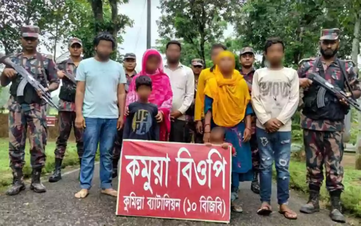 13 people, including women and children, 'push-in' at Comilla border