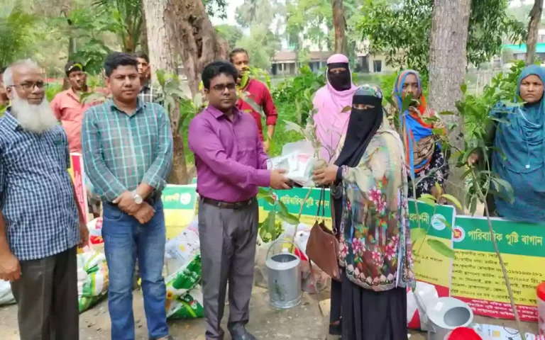 Distribution of family nutrition gardens in Brahmanpara