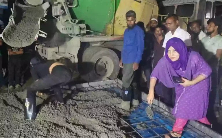 The long wait of Brahmanpara residents is over, the casting work of Dulalpur road has begun