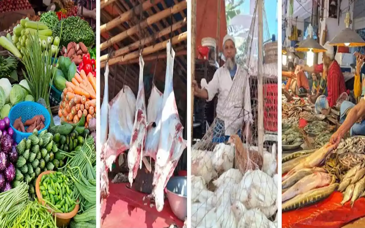 Vegetables, chicken-fish-meat