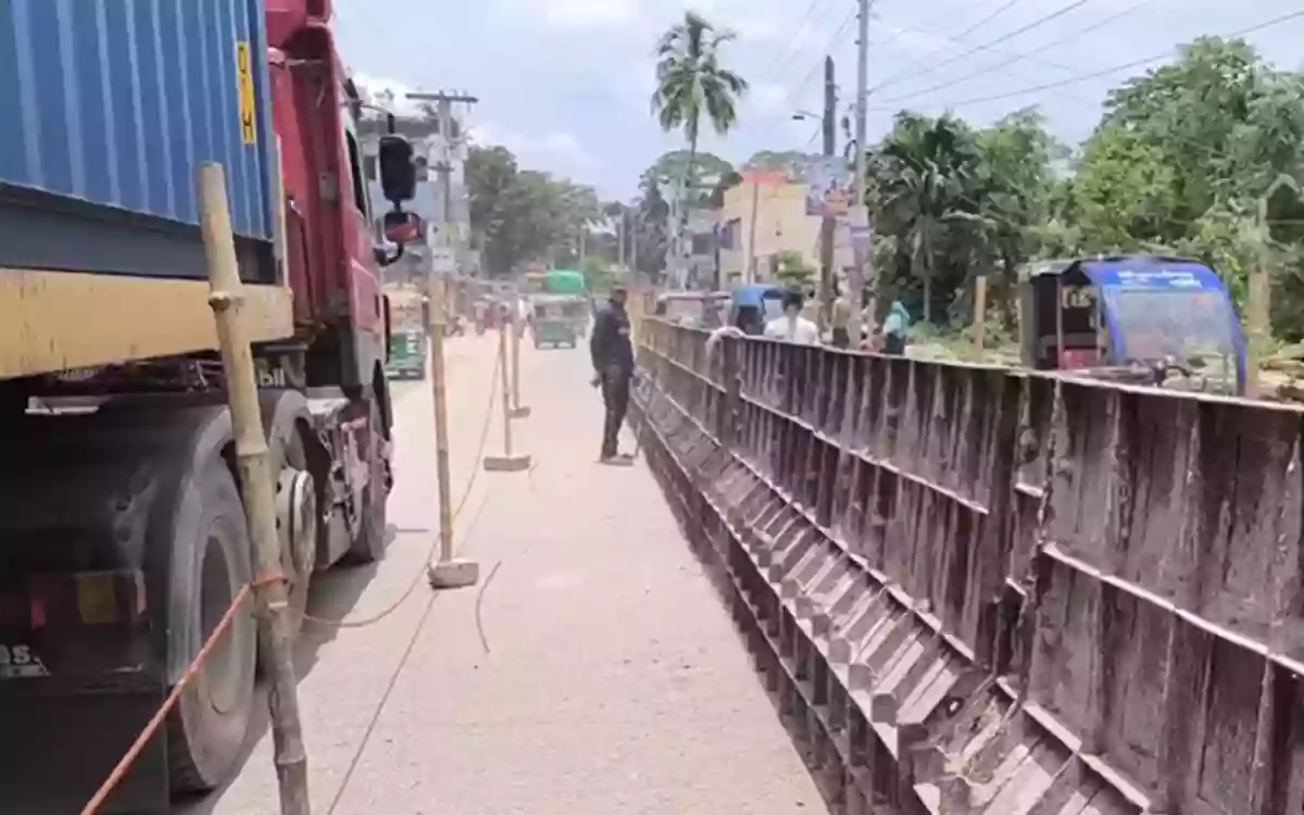 Work on the much-awaited divider to ease traffic congestion at Debidwar, Comilla is underway