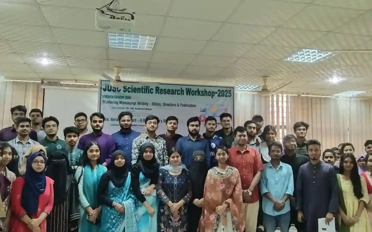 জাবি সায়েন্স ক্লাবের উদ্যোগে অনুষ্ঠিত হলো বিজ্ঞান ও গবেষণা বিষয়ক কর্মশালা