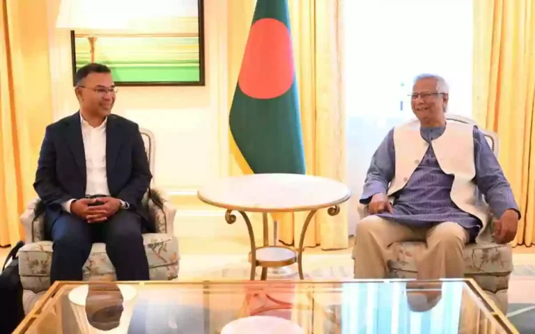 Meeting between Muhammad Yunus and Tarique Rahman begins in London