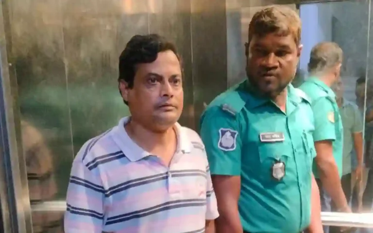 Rising Cumilla -Teacher Mahmudul Haque, who was vocal in demanding justice for Abu Sayeed, is seen in a tumultuous prison break