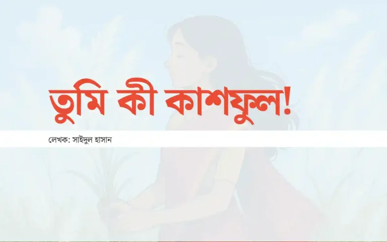 তুমি কী কাশফুল!