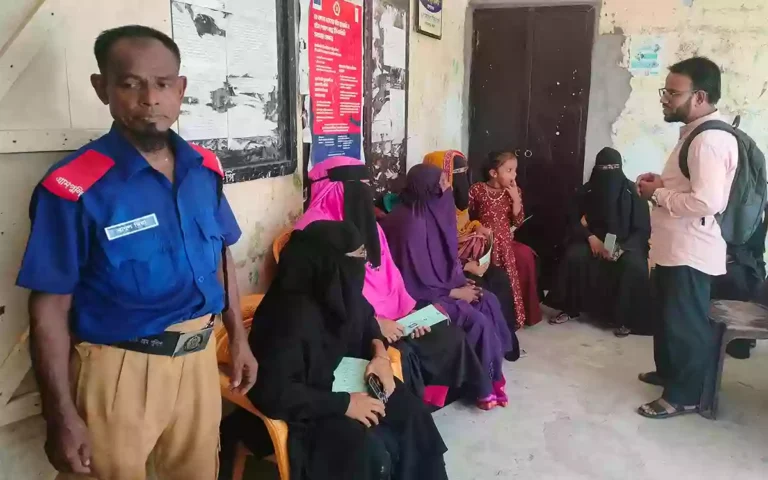 Awareness meeting on village courts in Uttar Hawla Union, Manoharganj