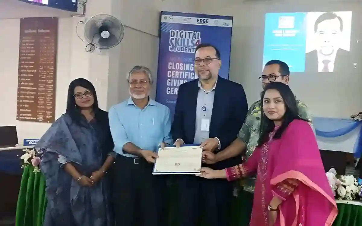 Rising Cumilla -Distribution of certificates for Digital Skills for Students training