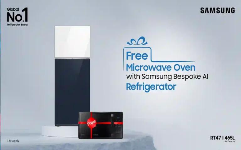 Rising Cumilla -Free microwave oven matching with bespoke AI refrigerator