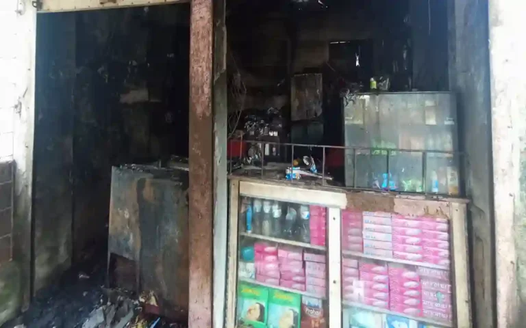 Rising Cumilla -Shop gutted in fire at Kaptan Bazar in Comilla city