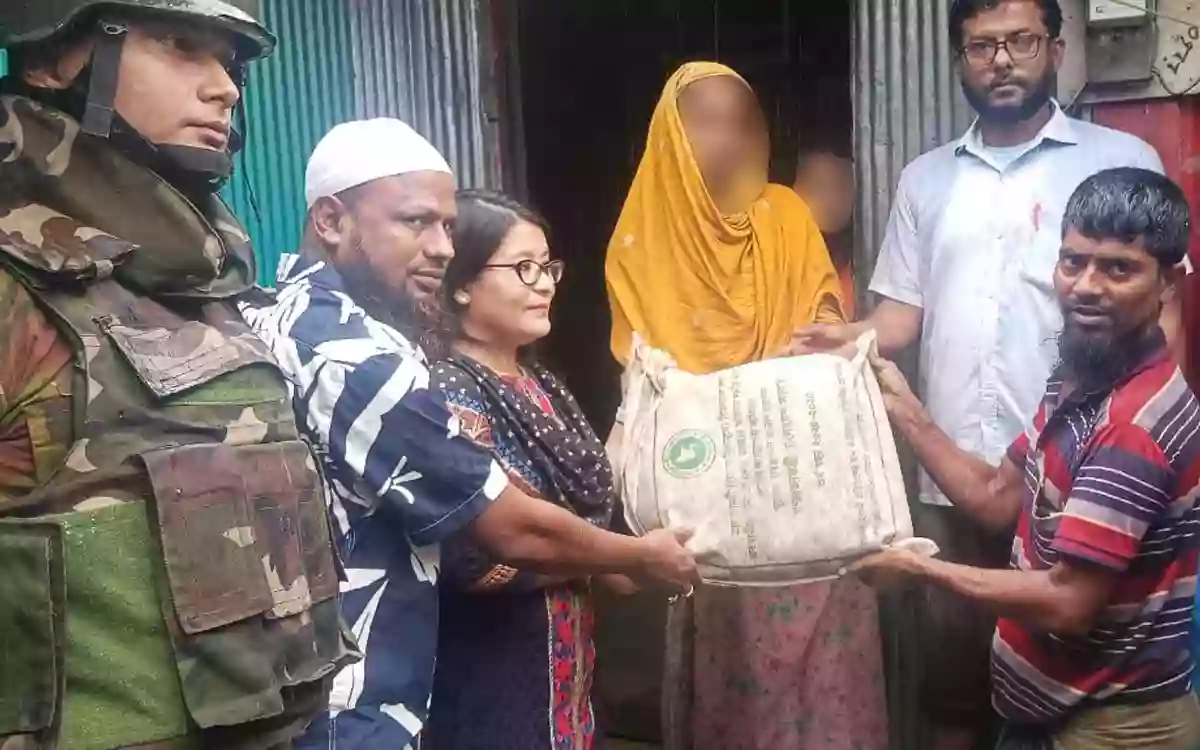 UNO brings relief to 50 families stranded in Lalmai