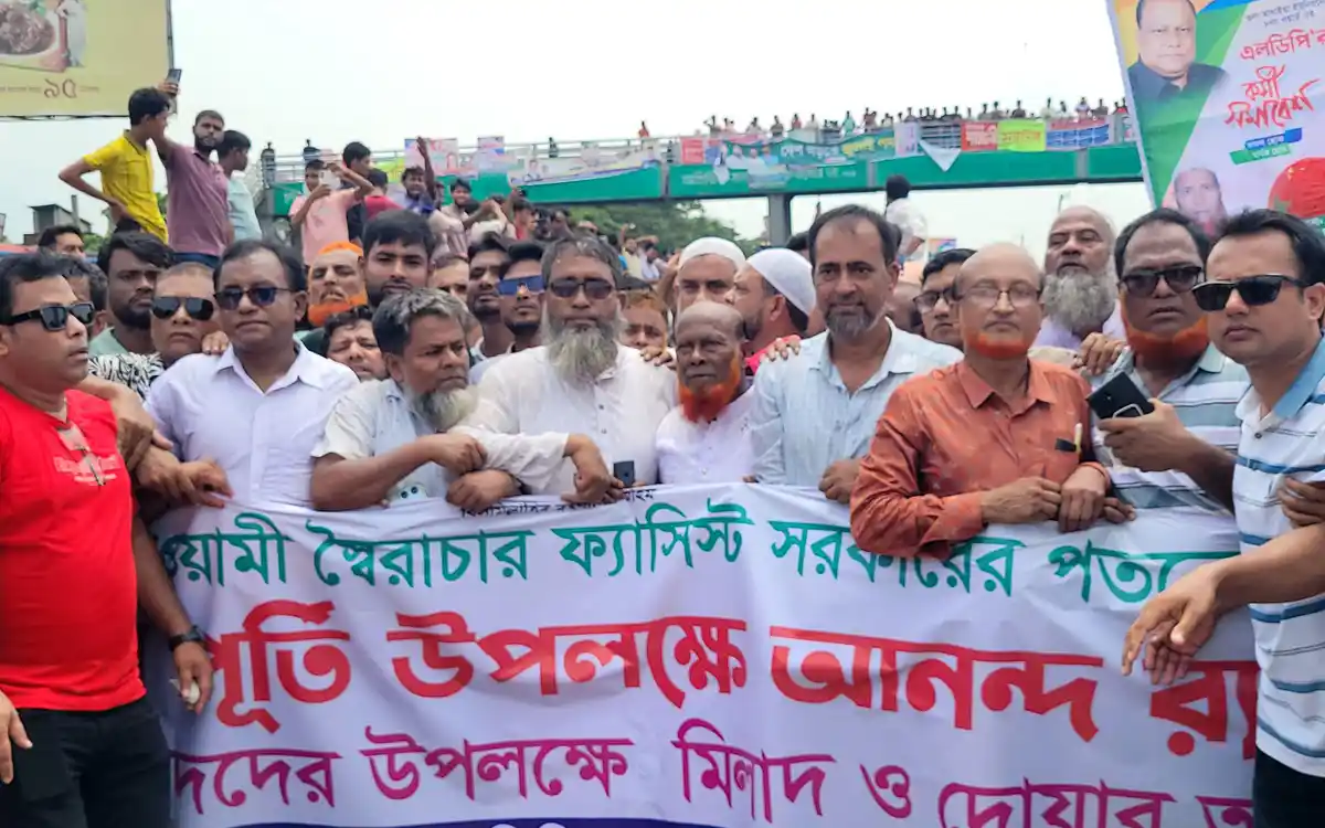 চান্দিনায় জুলাই গণঅভ্যুত্থানের বর্ষপূর্তিতে এলডিপি’র আনন্দ র‍্যালি