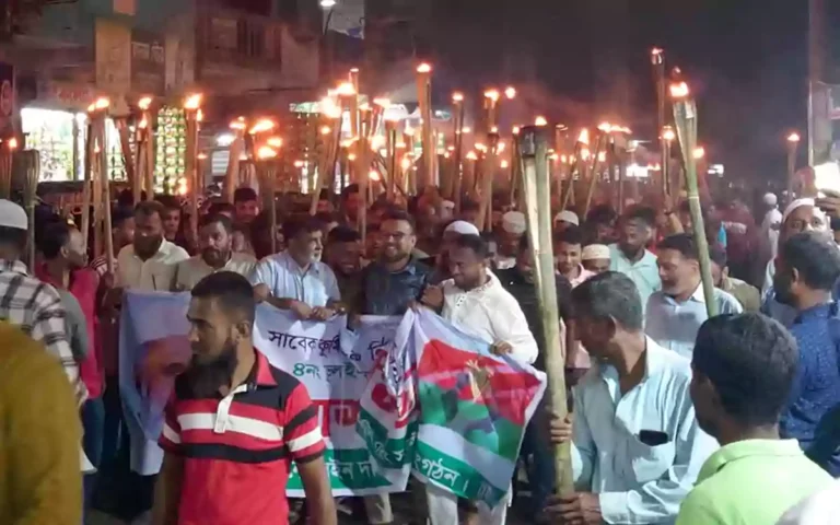 Rising Cumilla - BNPP Torchlight Procession in Lalmai Demanding Restoratio of Form Comilla-9 Seats