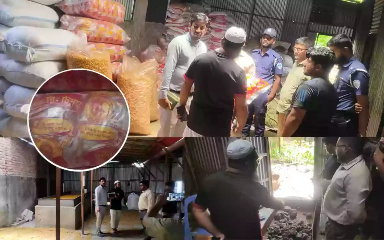 Rising Cumilla - Baby food was being made in a dirty environment and burnt oil in Muradnagar, fined lakhs of taka