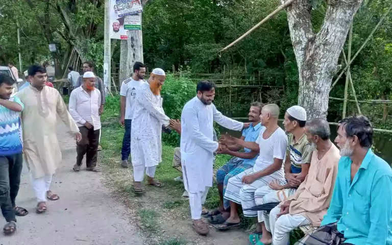 ‎ব্রাহ্মণপাড়ায় জামায়াত প্রার্থী ড. মোবারক হোসাইনের গনসংযোগ