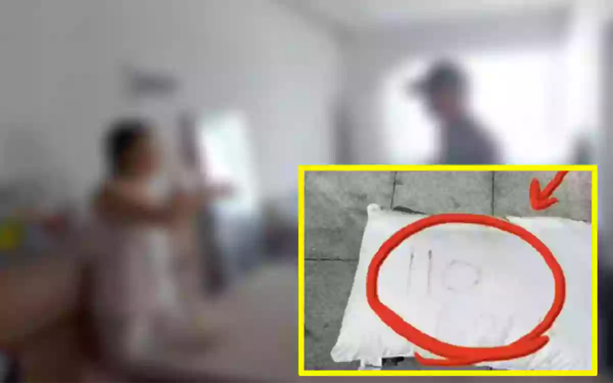 Man saves life by calling police after seeing code written on pillow