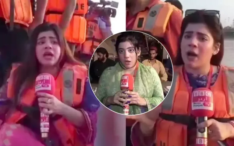Pakistani female journalist Mehrunnisa's viral reporting and 'BBC' controversy
