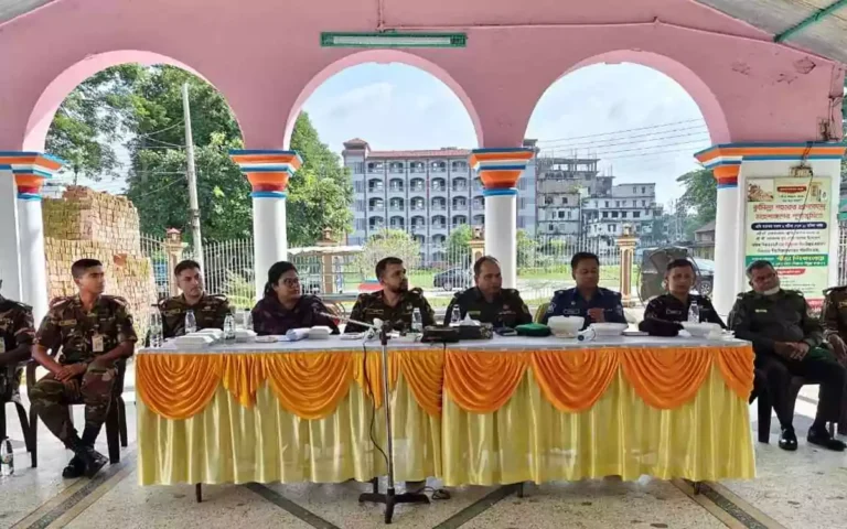 শারদীয় দুর্গাপূজায় নিরাপত্তা নিশ্চিতকরণে কুমিল্লায় সমন্বয় সভা