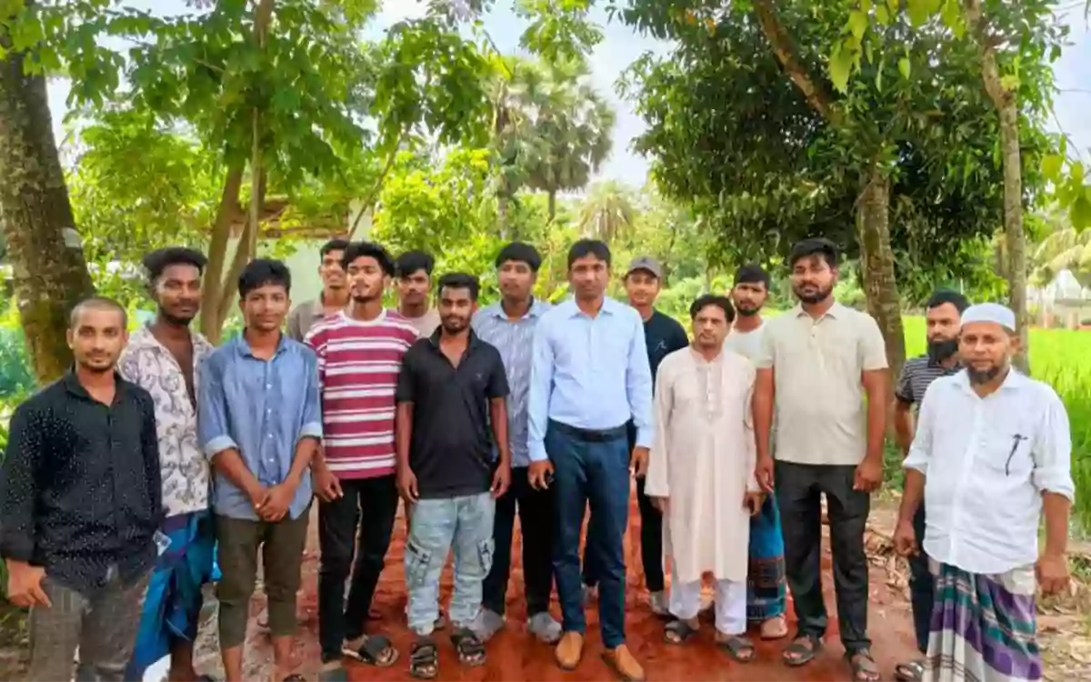 Rising Cumilla - Chandina's UNO comes forward to repair the road leading to the puja mandap