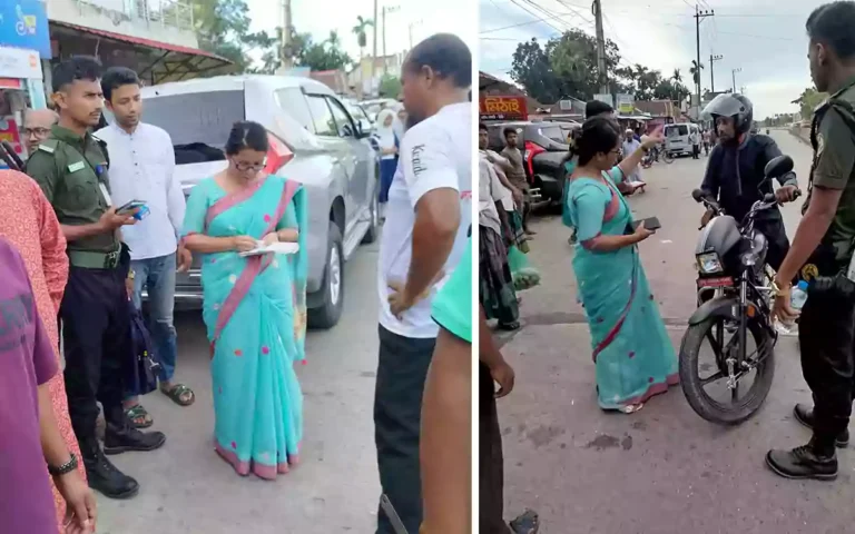 Rising Cumilla - Fines issued in 20 cases for various crimes including driving on the wrong side of the road in Comilla