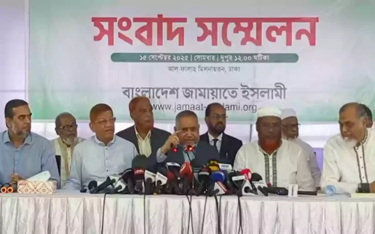 Jamaat issues 5 demands, including ban on activities of Jatiya Party and 14 parties