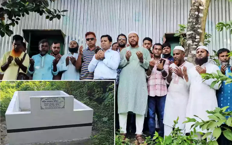 Rising Cumilla - Memorial to martyrs Jasim Uddin and Raihan Uddin in July Uprising inaugurated in Sarai