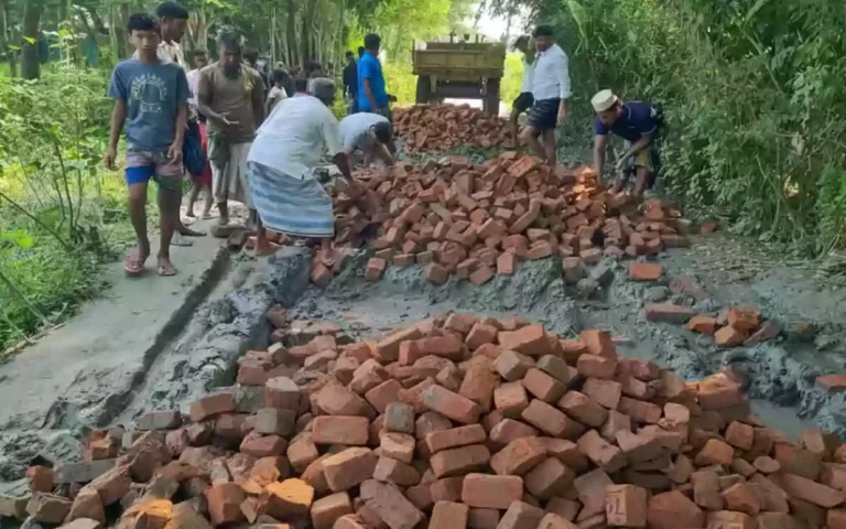 BNP leader initiates road renovation in Noakhali with own funds