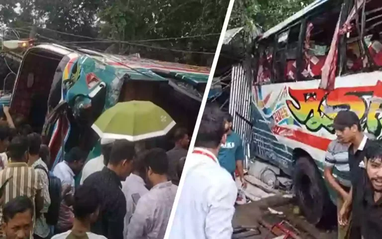 Rising Cumilla - Bus overturns in Feni, 3 killed, including woman, at least 10 injured