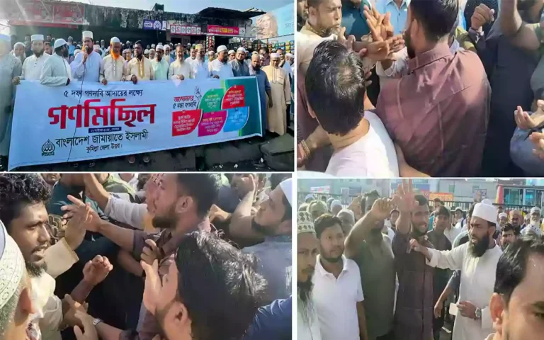 Rising Cumilla - Next to the ordinary Chandina, who is struggling with the black block, the meme is a joke.