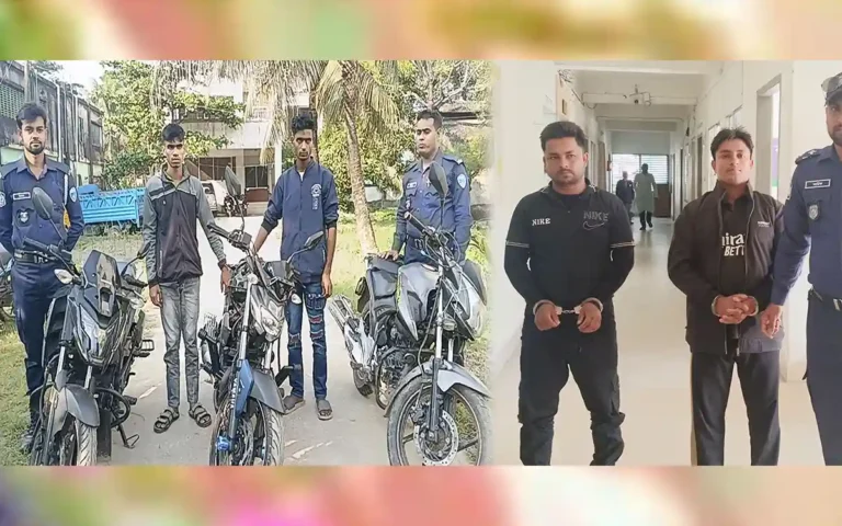 Rising Cumilla - 5 stolen motorcycles recovered in Noakhali, 4 arrested including BNP leader's brother