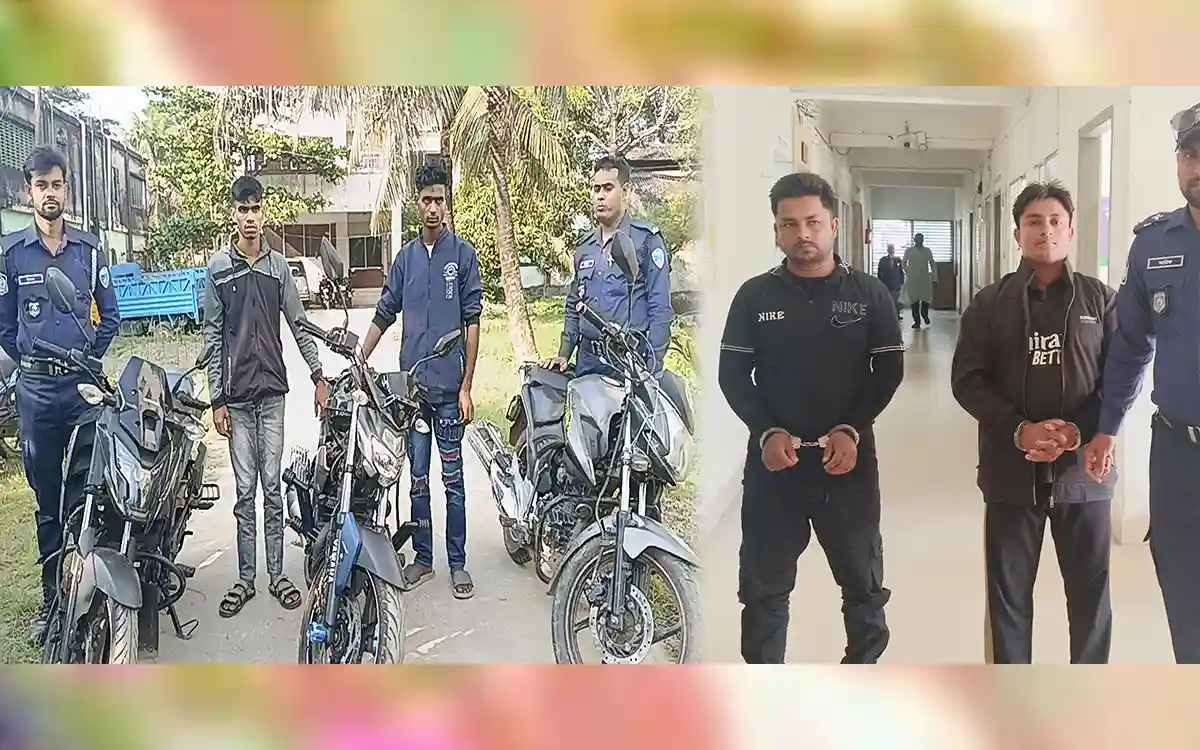 Rising Cumilla - 5 stolen motorcycles recovered in Noakhali, 4 arrested including BNP leader's brother