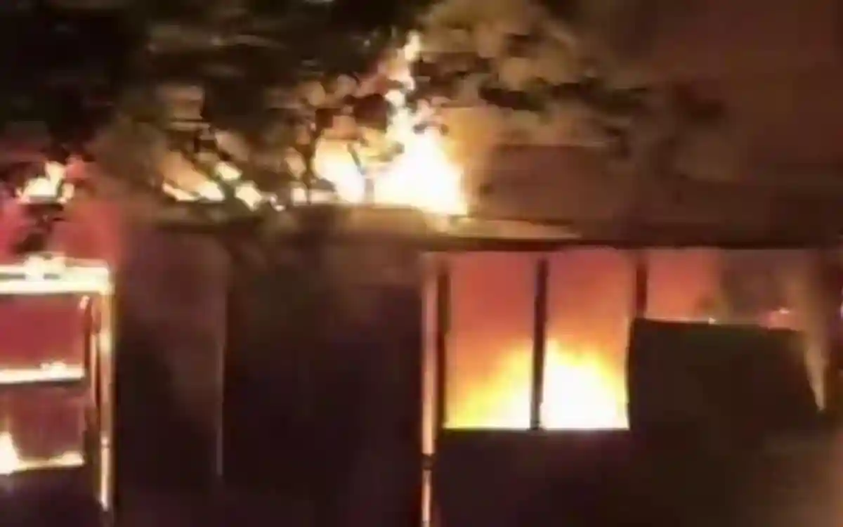 Rising Cumilla -6 shops gutted in fire at Dalal Bazar in Lakshmipur