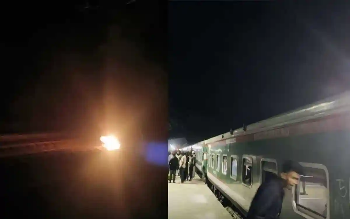 ব্রাহ্মণবাড়িয়ায় রেললাইনে আবারও আগুন, আটকে থাকলো মহানগর এক্সপ্রেস