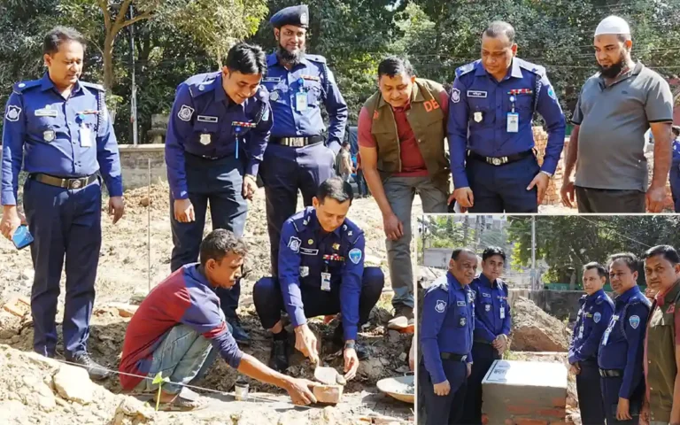Rising Cumilla - Foundation stone laid for temporary building of Comilla Kotwali Model Police Station