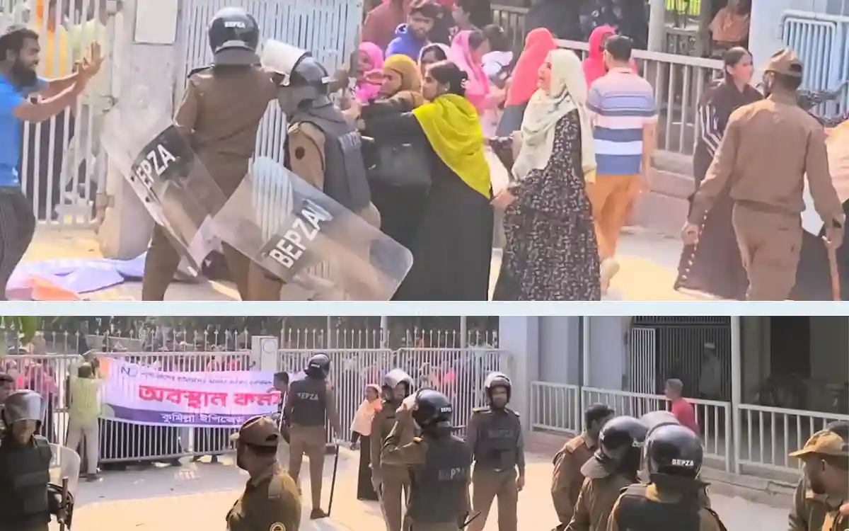 Rising Cumilla - Workers protest in Comilla demanding arrears of salaries and allowances