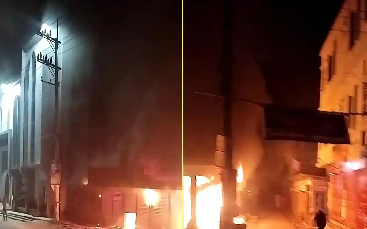 Rising Cumilla - 9 shops gutted in short circuit fire in Noakhali