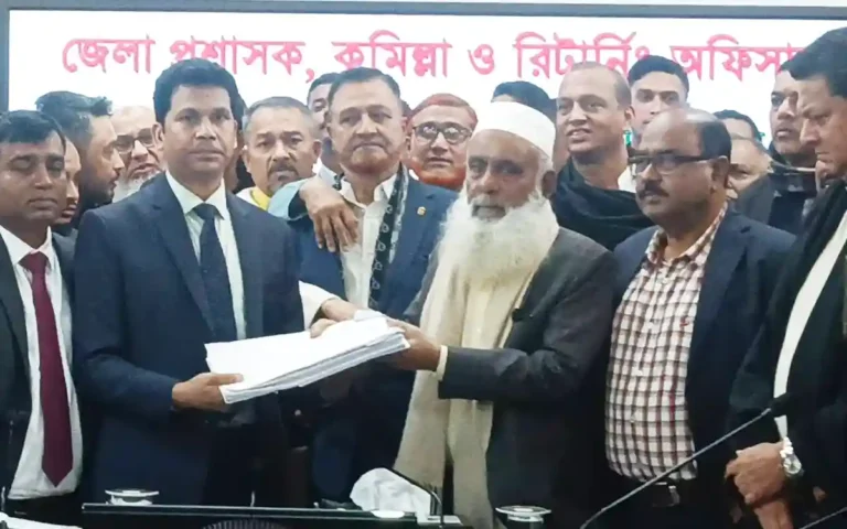 Rising Cumilla - BNP candidate Monirul Haque Chowdhury files nomination for Comilla-6 constituency