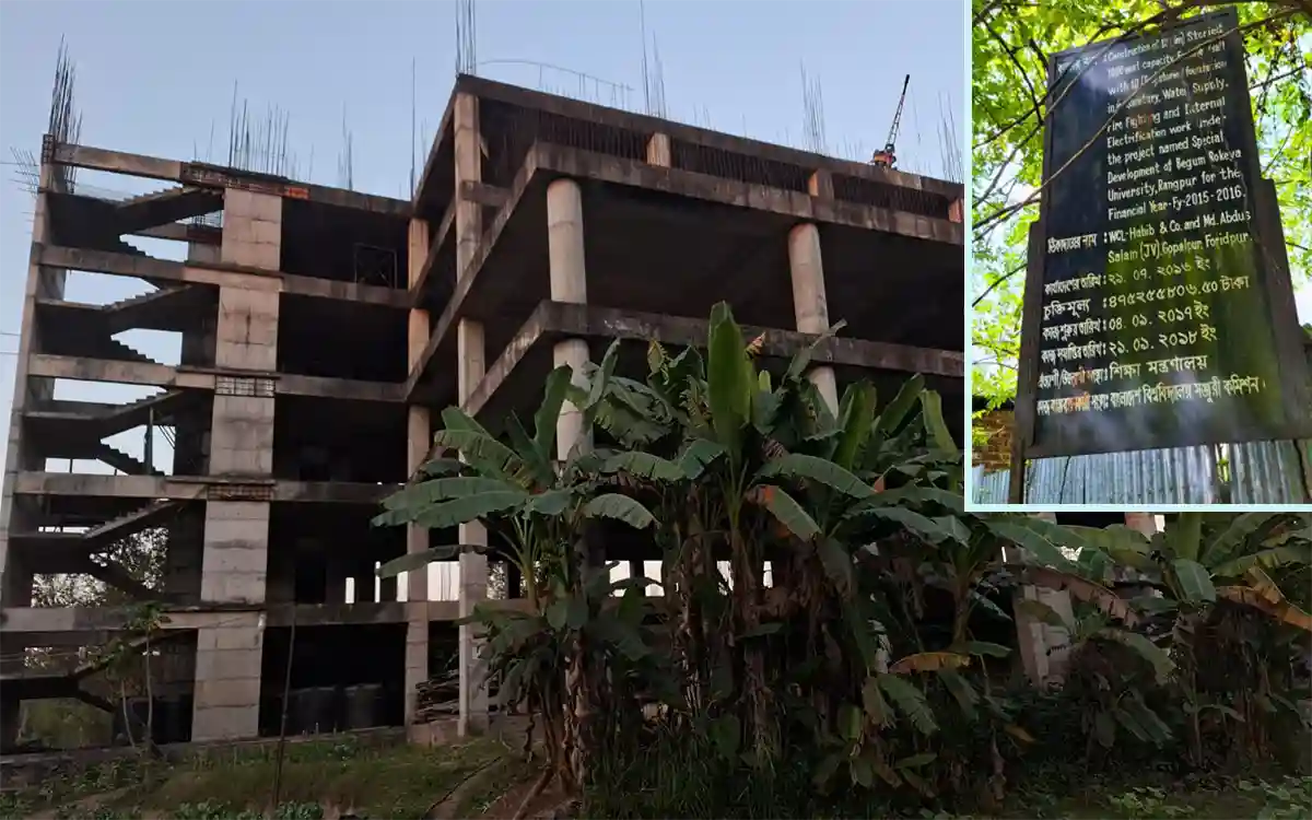 Rising Cumilla - Begum Rokeya University's stalled student hall and research institute get approval to start work