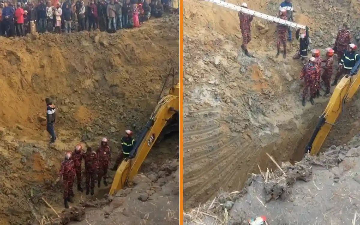 Rising Cumilla - Child falls into unprotected deep tubewell in Rajshahi, rescued after 28 hours