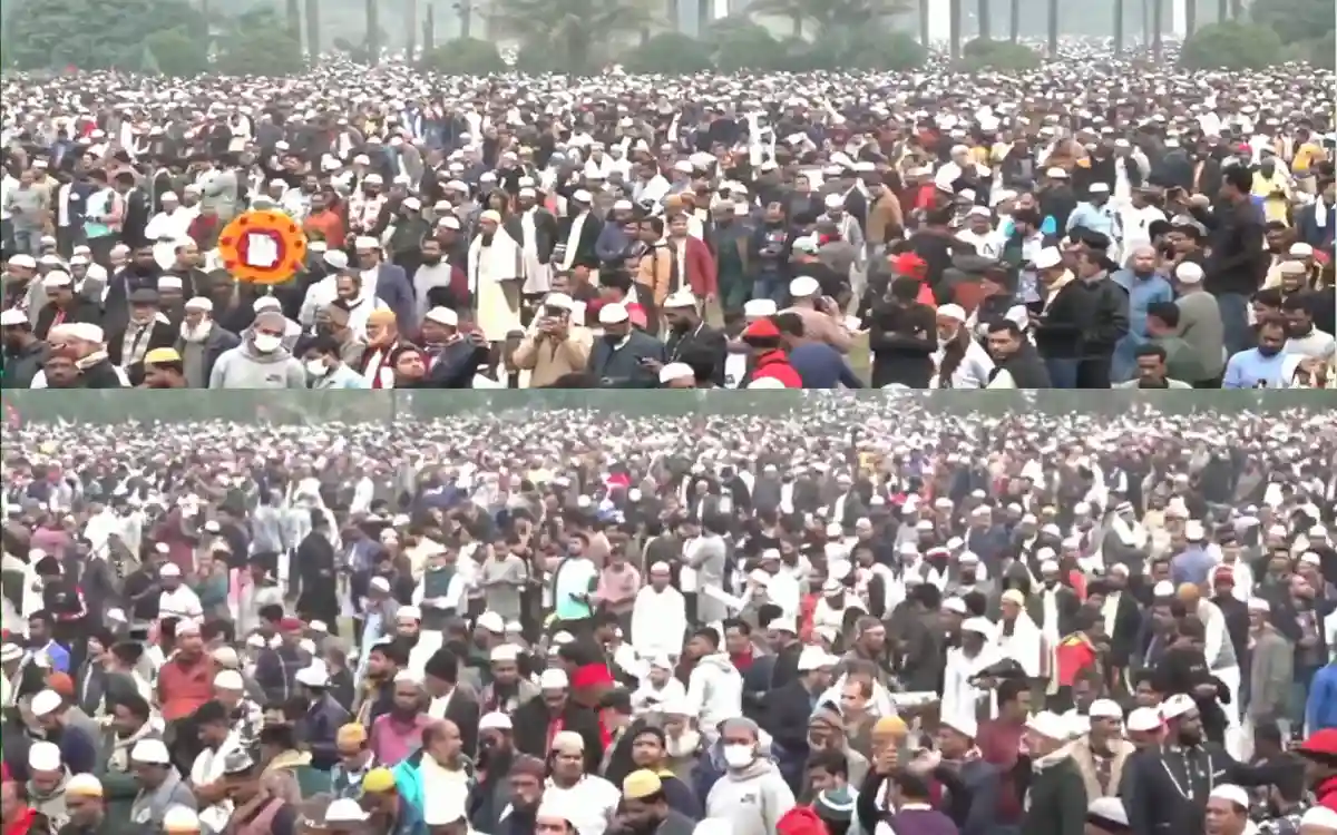 Rising Cumilla - Crowds gather at Manik Mia Avenue to attend Khaleda Zia's funeral