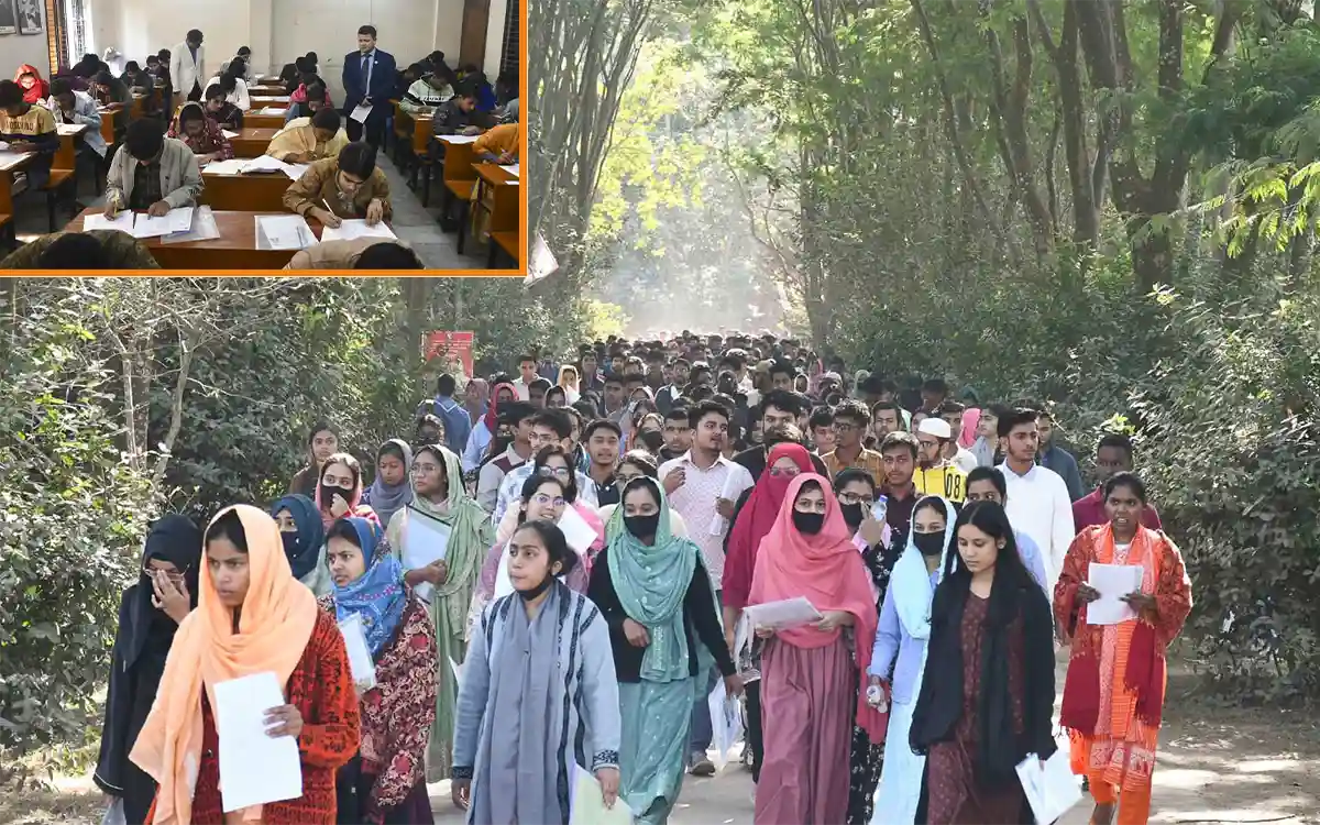 Rising Cumilla - DU Arts, Law and Social Sciences Unit Admission Test Held in Berobi