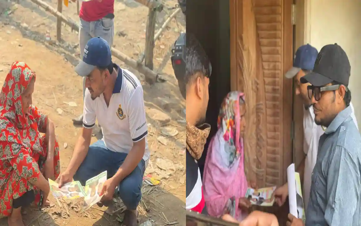 Rising Cumilla - Shashi Dal Jubo Dal's public relations campaign in favor of rice-sheaf candidate Haji Jasim Uddin in Comilla-5 constituency