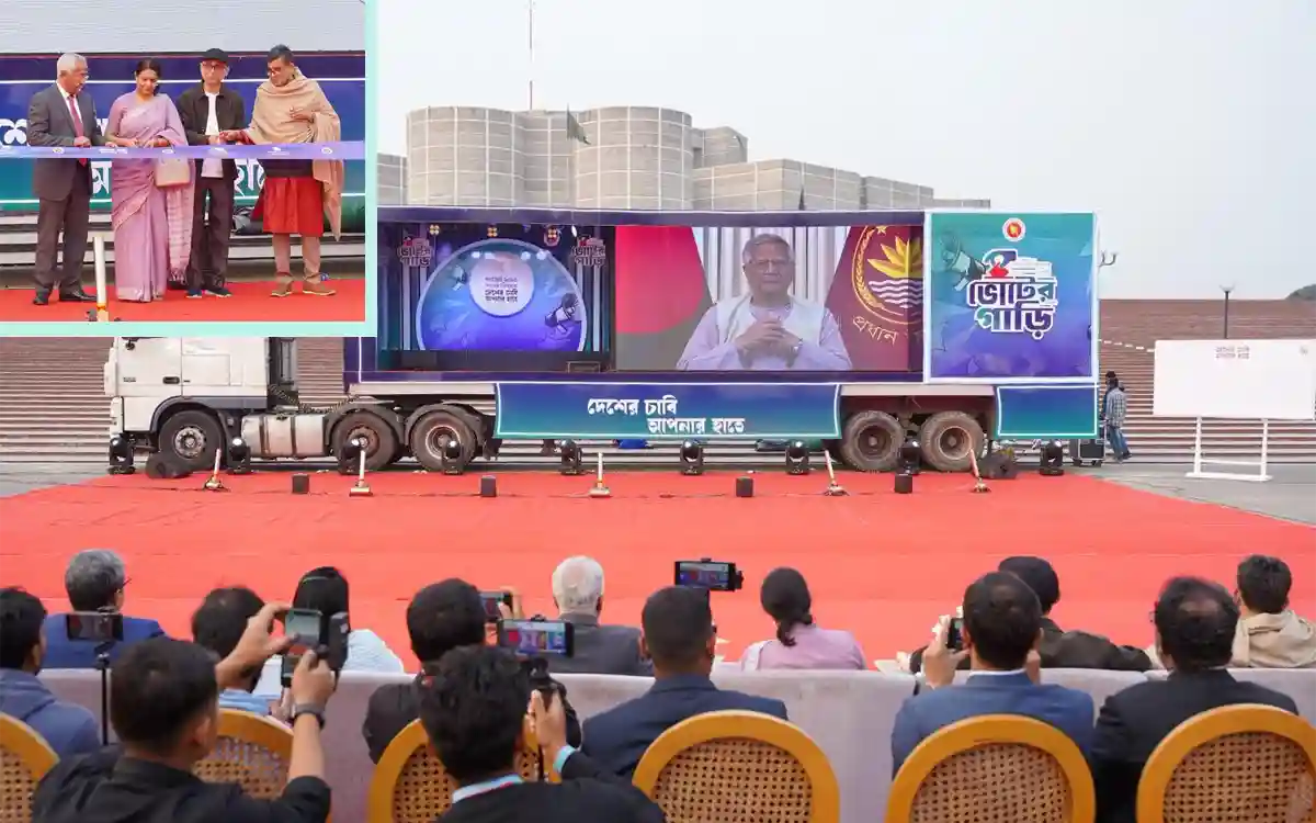 Rising Cumilla - Super Caravan, the voting vehicle, begins its journey