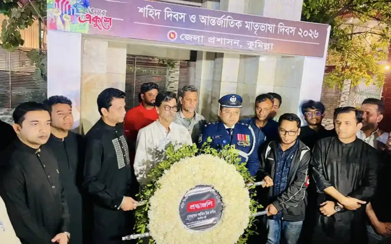 মহান একুশে ফেব্রুয়ারিতে ভাষা শহীদদের প্রতি শ্রদ্ধা জানালেন হাজী আমিন উর রশিদ ইয়াছিন