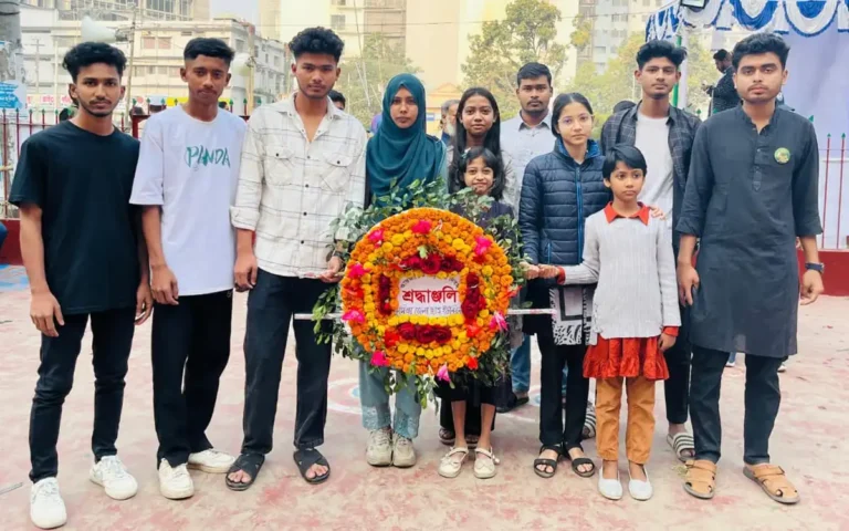 Rising Cumilla - Comilla District Students Union pledges to build a non-communal society on Mother Language Day