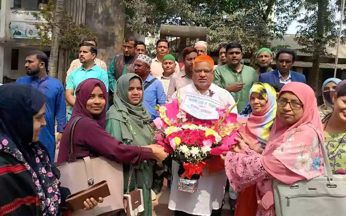 Rising Cumilla - Primary education family welcomes newly elected MP in Brahmanbaria