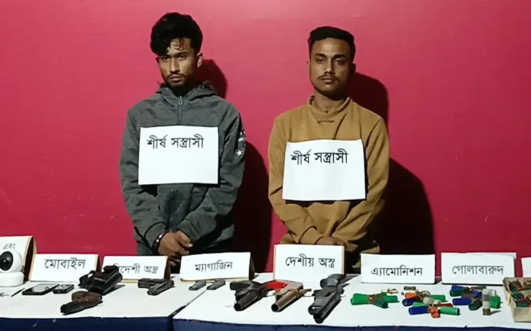 Rising Cumilla - Two youths arrested with weapons and explosives in joint forces operation in Lakshmipur