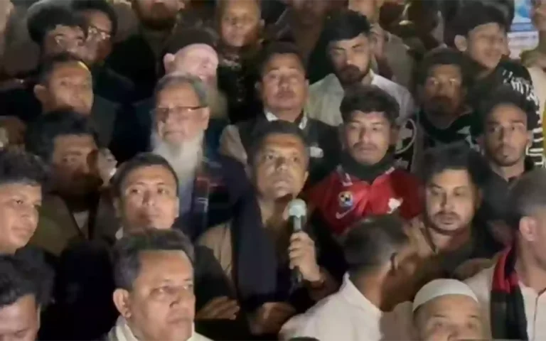 RisingCumilla - Condemnation of BNP candidate in protest against harassment of independent candidate and his activists in Nabinagar, Brahmanbaria