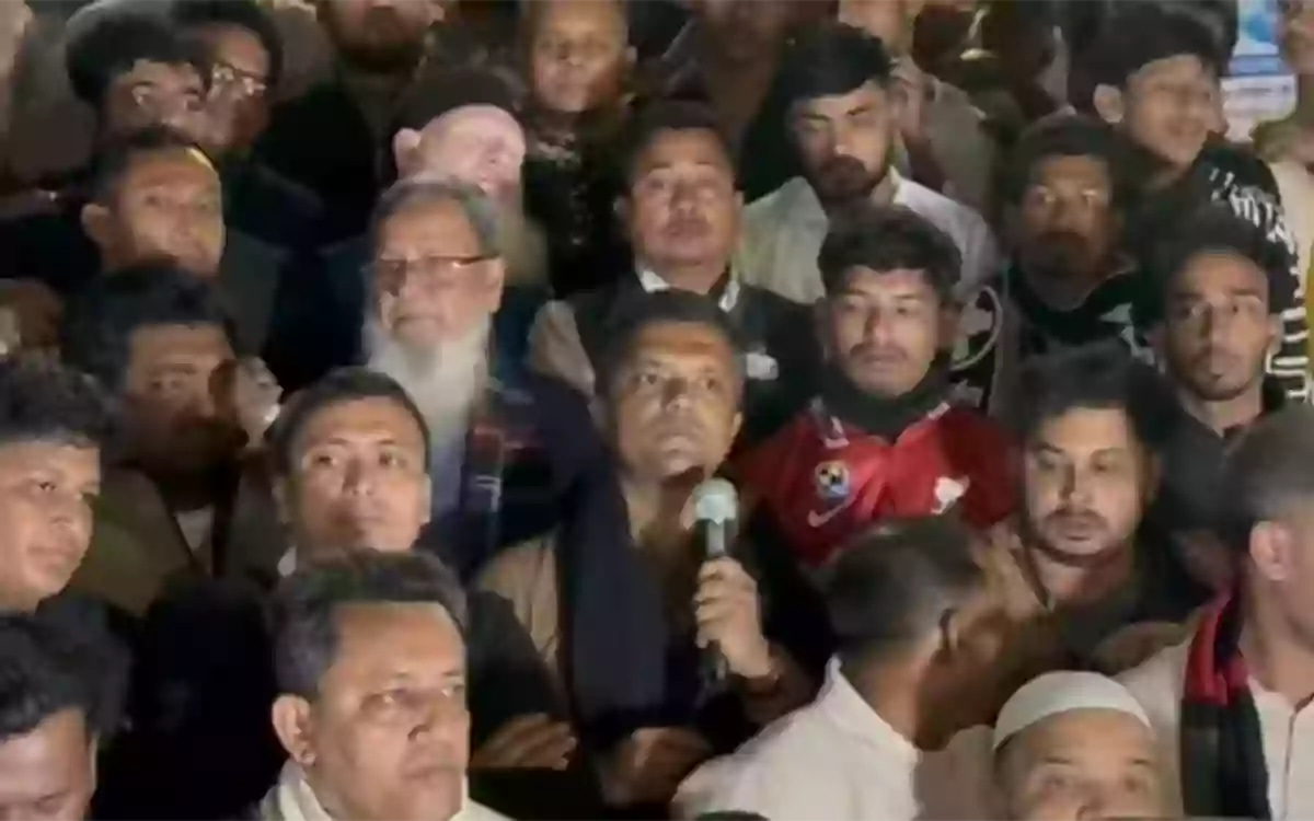 RisingCumilla - Condemnation of BNP candidate in protest against harassment of independent candidate and his activists in Nabinagar, Brahmanbaria