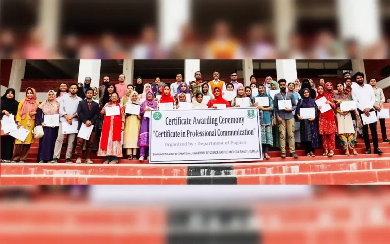 Rising Cumilla - Certificate course on Professional Communication organized by the English Department of BAIUST