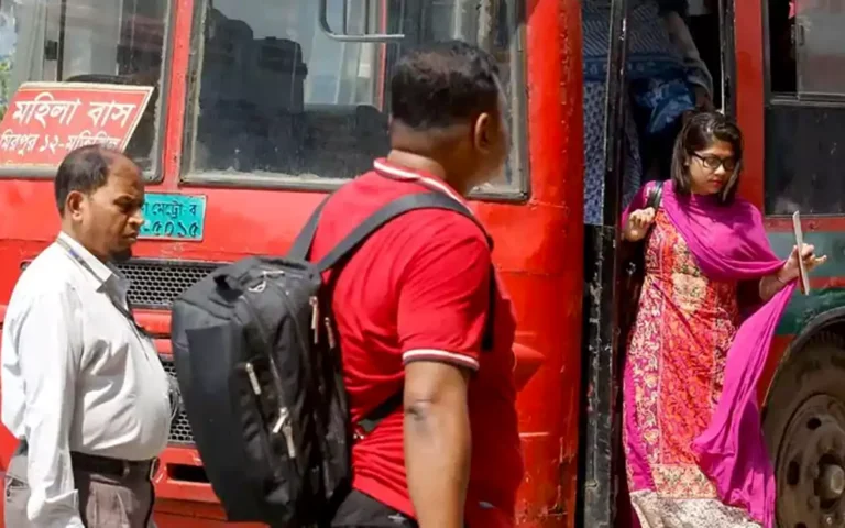 Rising Cumilla - Separate bus service for women in the capital of dhaka